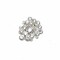 Crystal Rhinestone Brooch Pin Unique Design For Bridal Crafts 1 3/4 Inch